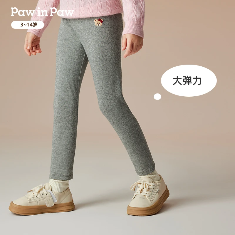 PawinPaw童装秋冬女童针织裤舒适弹力百搭打底裤PCTME4925E