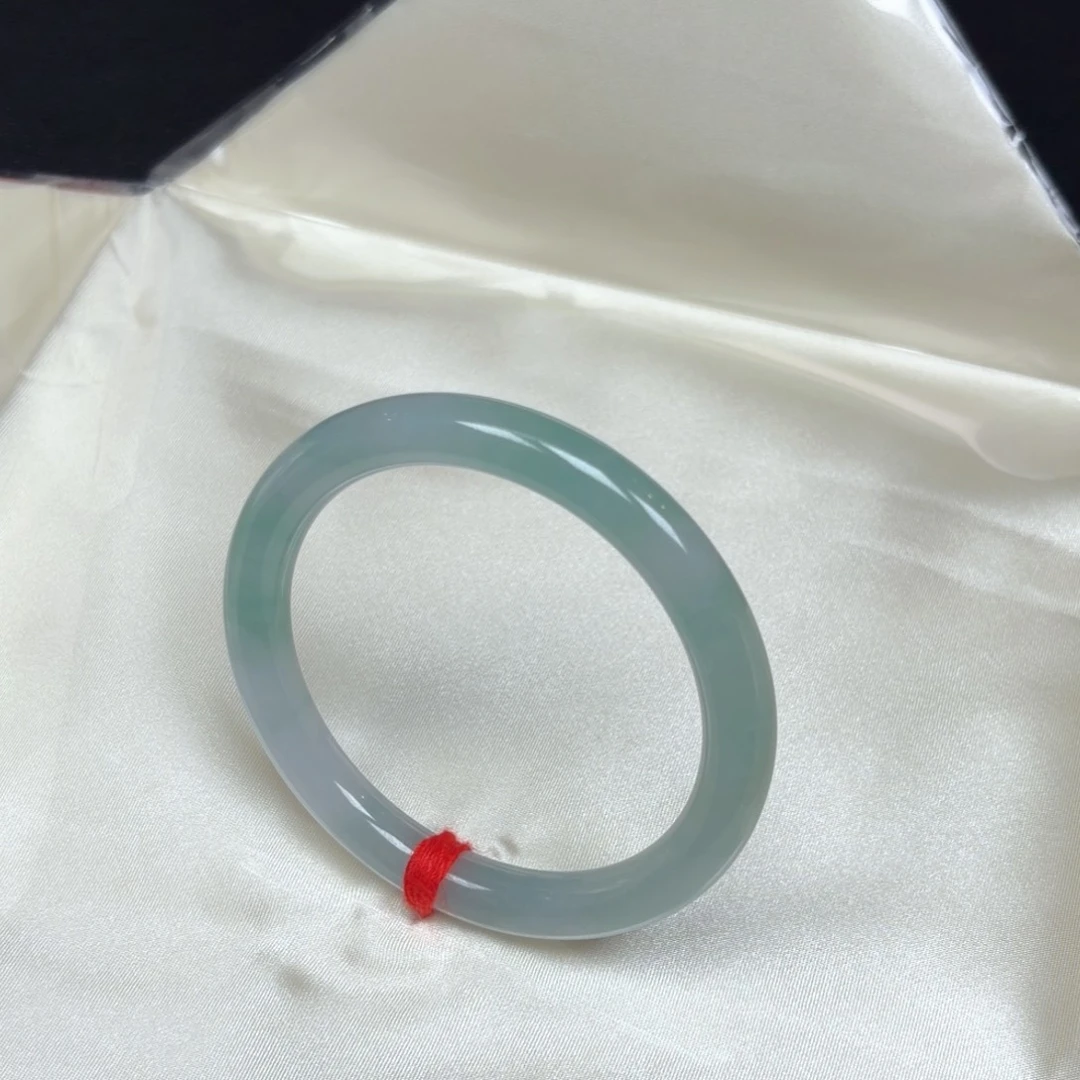 翡翠未镶嵌手镯金丝种翡翠手镯