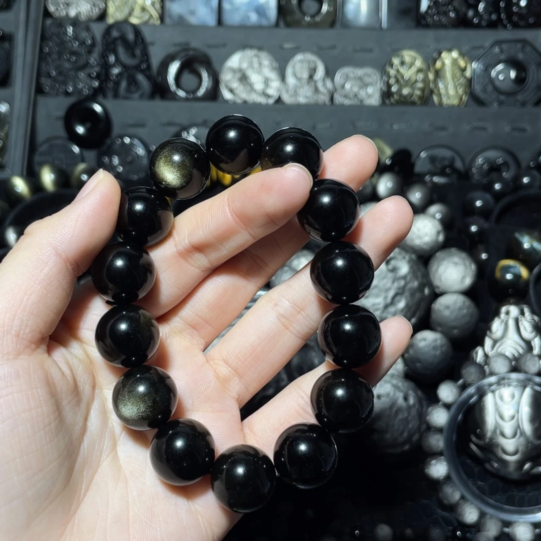 神***一黑曜岩未镶嵌珠宝奇石