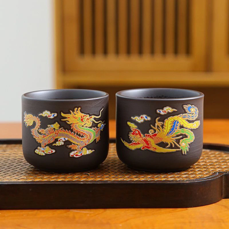 龙凤呈祥变色对杯