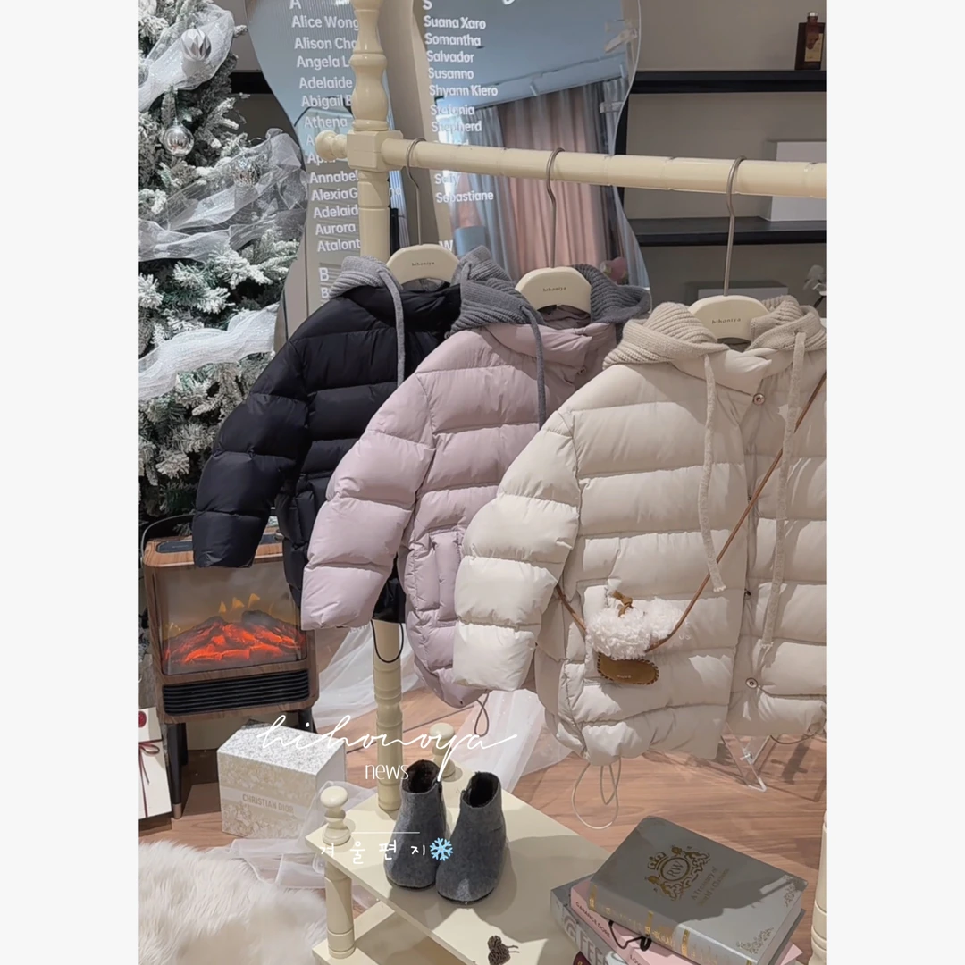 【云朵泡芙】五Hihoniya~2025冬亲子排骨泡芙云柔三防轻柔羽绒服