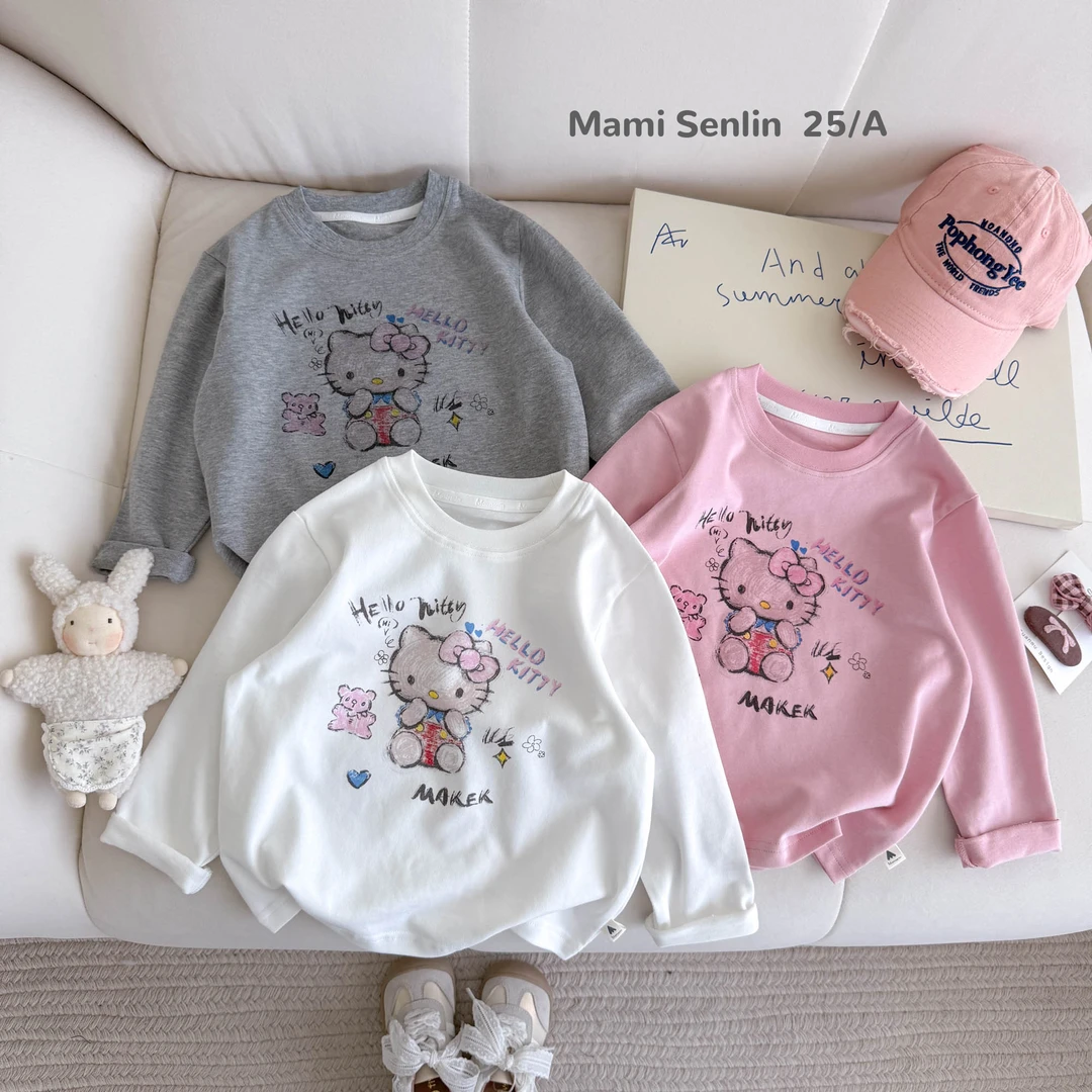 【现货】妈咪森林童装2025年女童秋装字母T恤上衣253-MMSL-253184