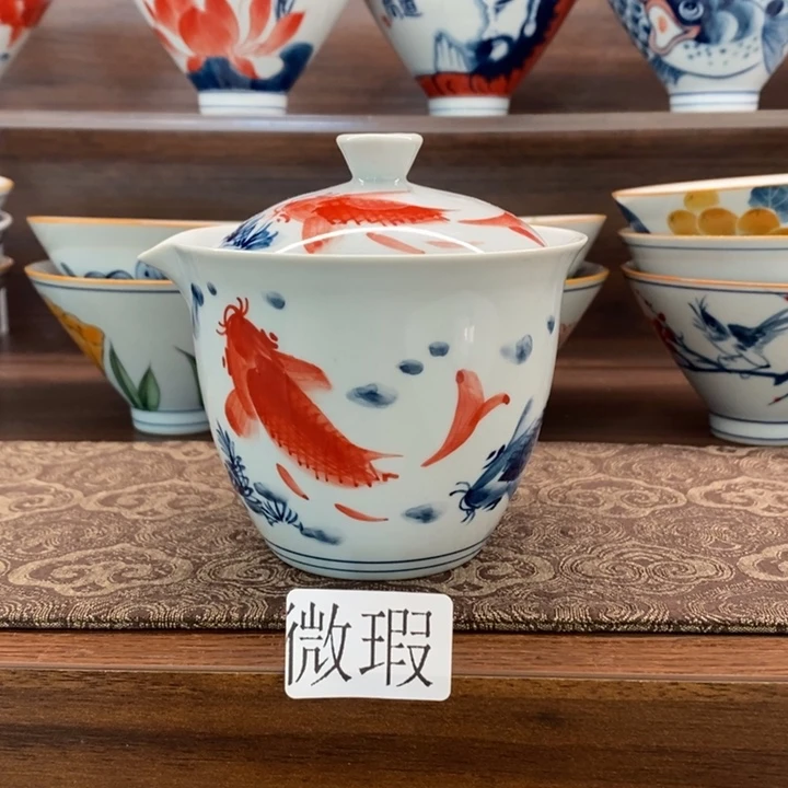 釉下老陶泥手工绘制