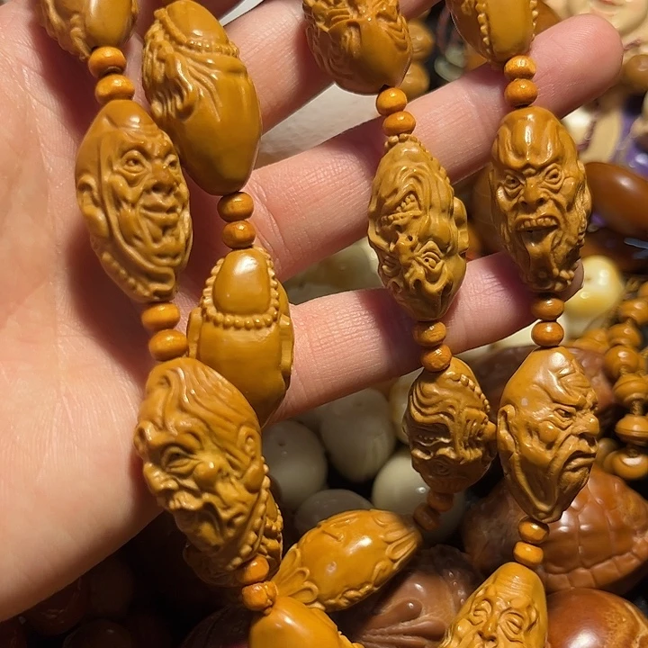 橄榄核手串/手链立新脖挂瑕疵开裂