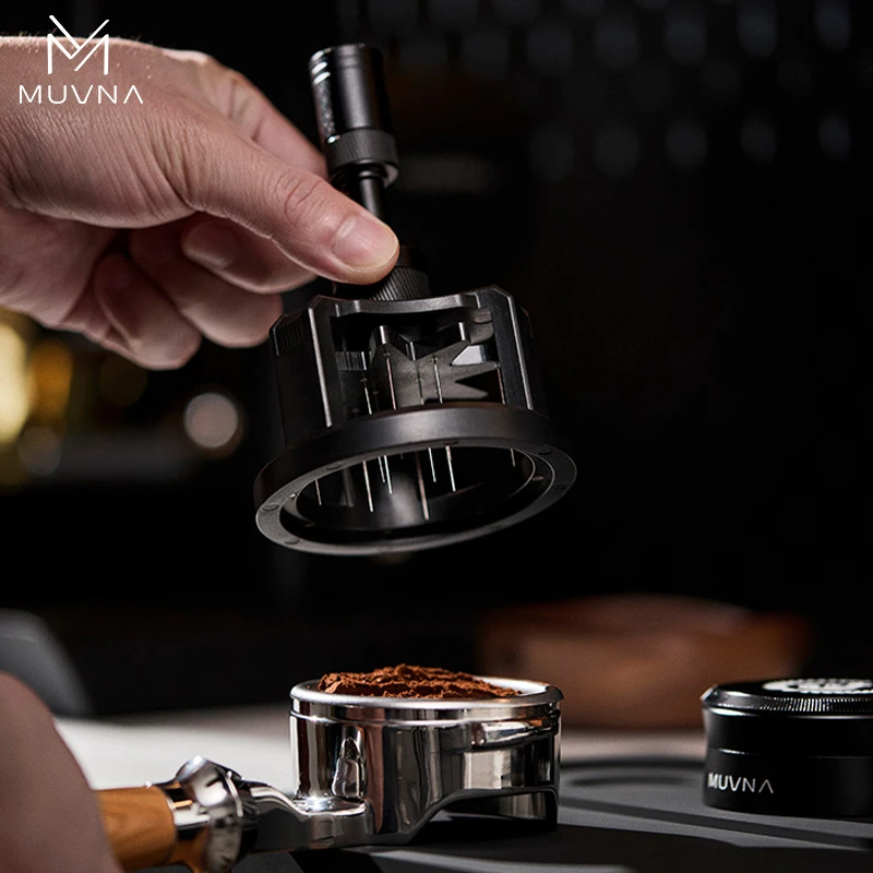 MUVNA慕威纳意式咖啡针式布粉器可调节提莫布粉针均匀搅拌布粉针