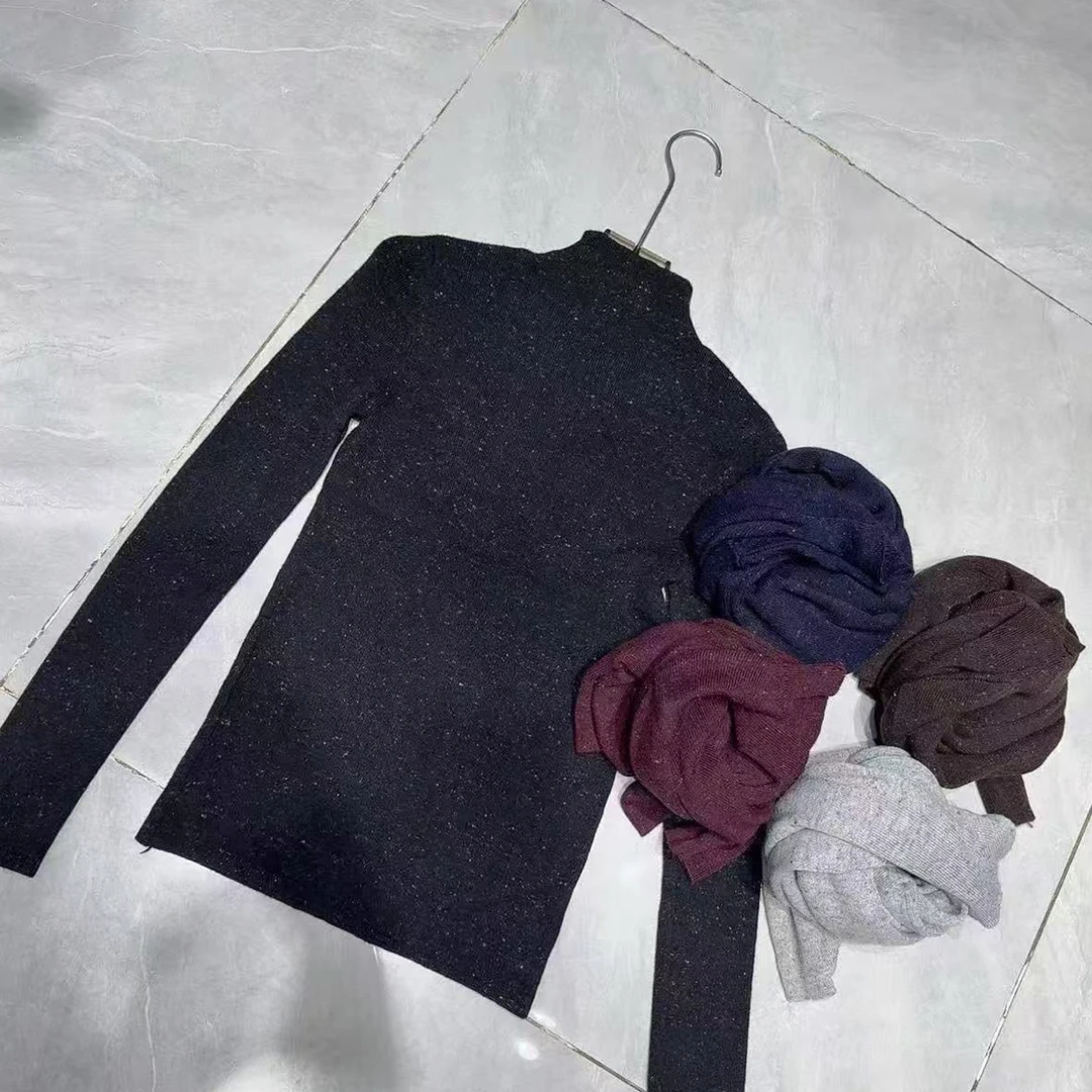 衫网红纯色打底衫修身针织常规款2688ins半高领高领