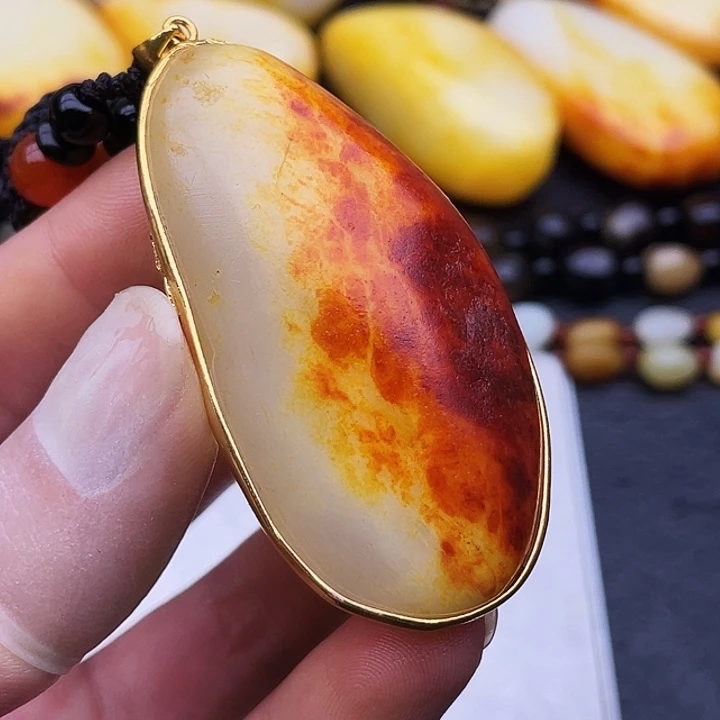 和田玉未镶嵌挂件