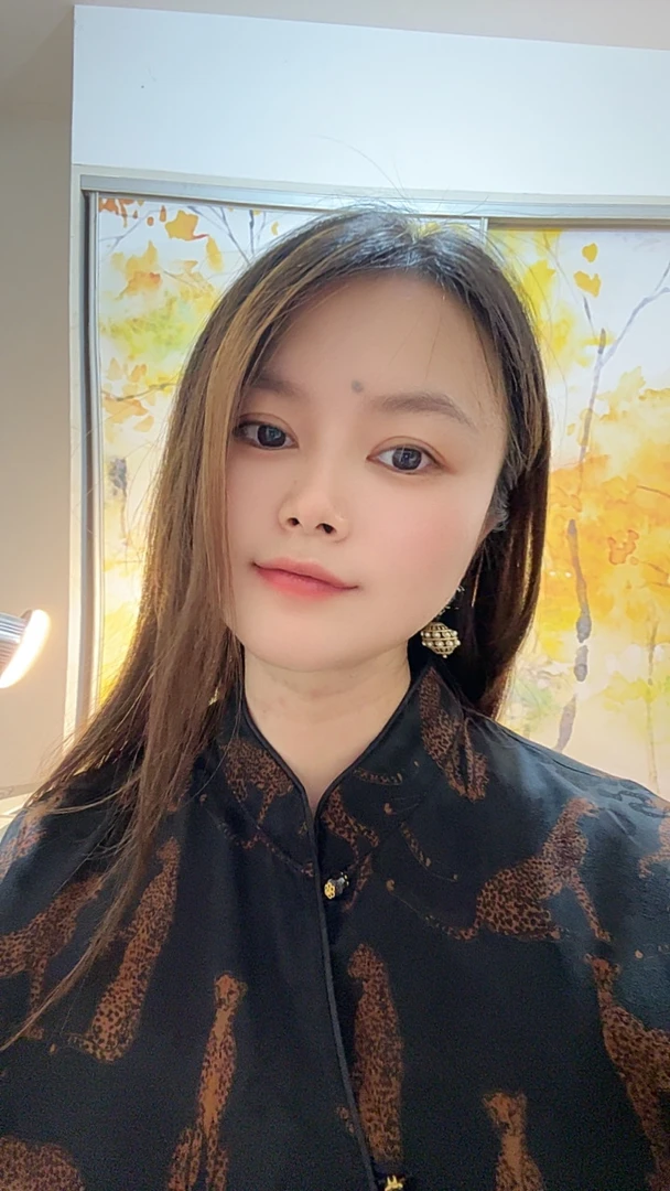 非遗传承香云纱桑蚕丝立领无袖重磅动物印花黑色