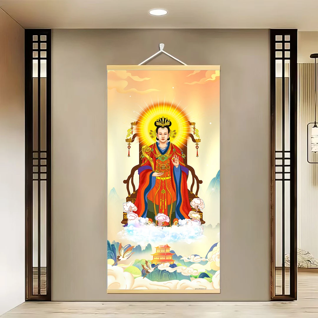【527号 王母娘娘】60x120cm现代简约挂轴装饰画办公室家居装饰画