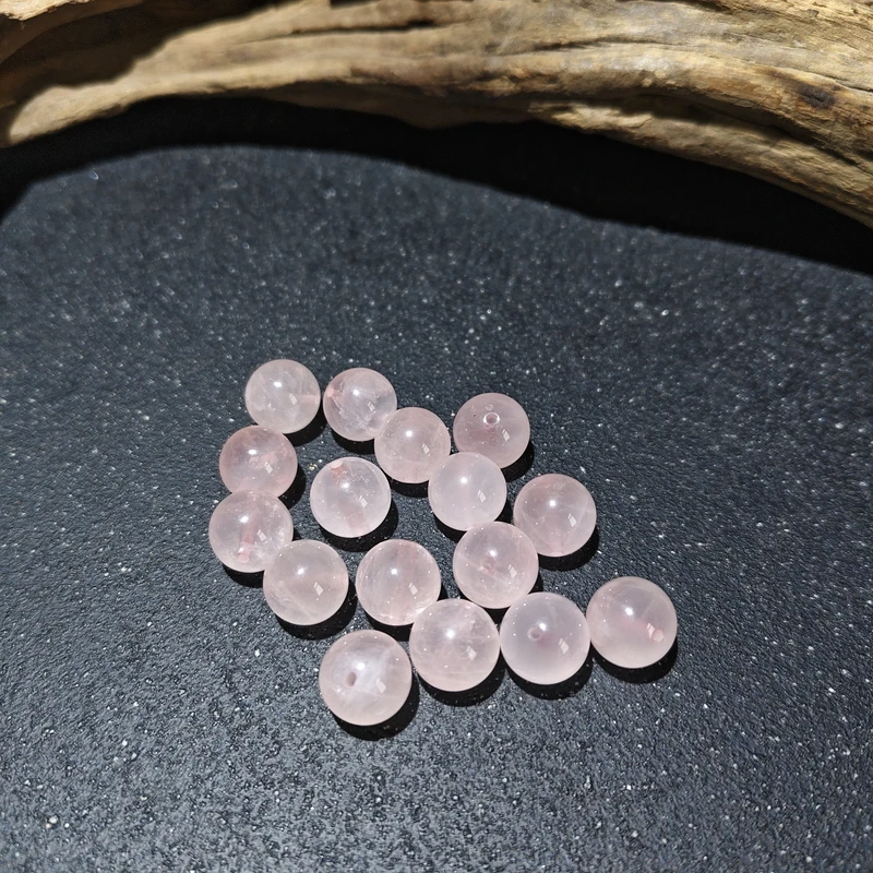 【黑胖珠宝】H1016 粉晶单珠多样性发其一