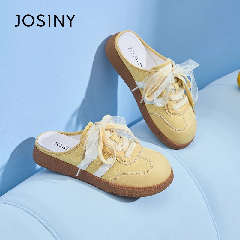 卓诗尼德训鞋女2025夏季新款复古网红爆款平底休闲内增高运动板鞋