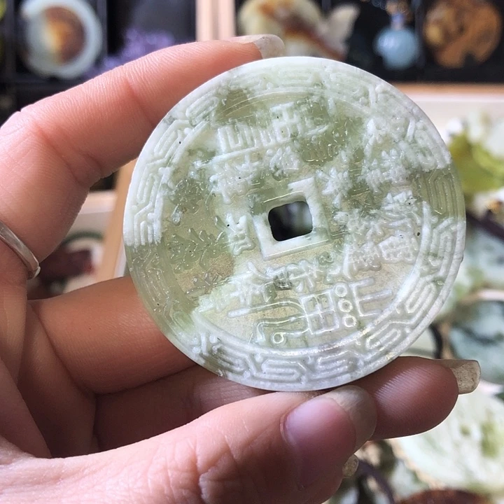 岫玉未镶嵌岫玉挂件