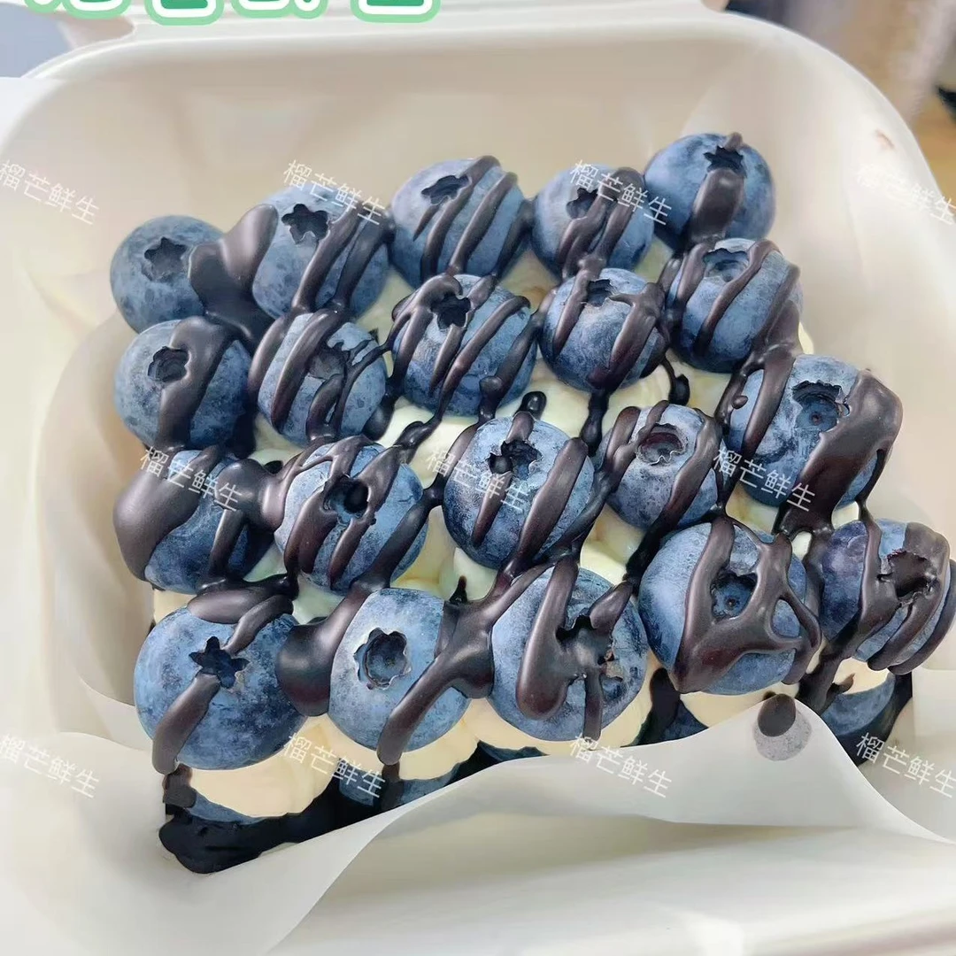 果切蓝莓巧克力冷萃酸奶砖