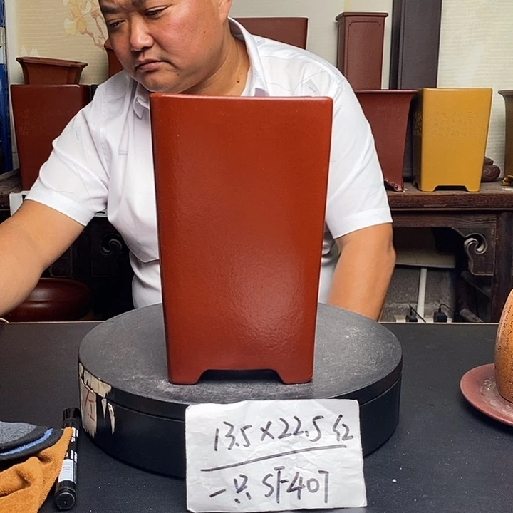 紫砂花盆货号一只SF407