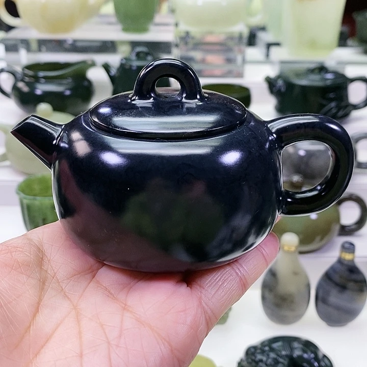 未镶嵌和田玉挂件茶壶170m l