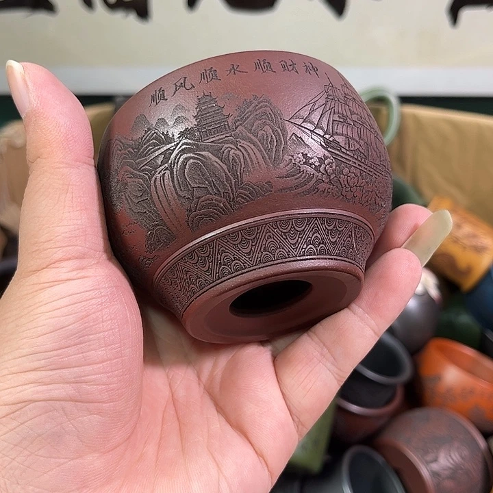 茶杯紫砂全手工紫砂主人杯