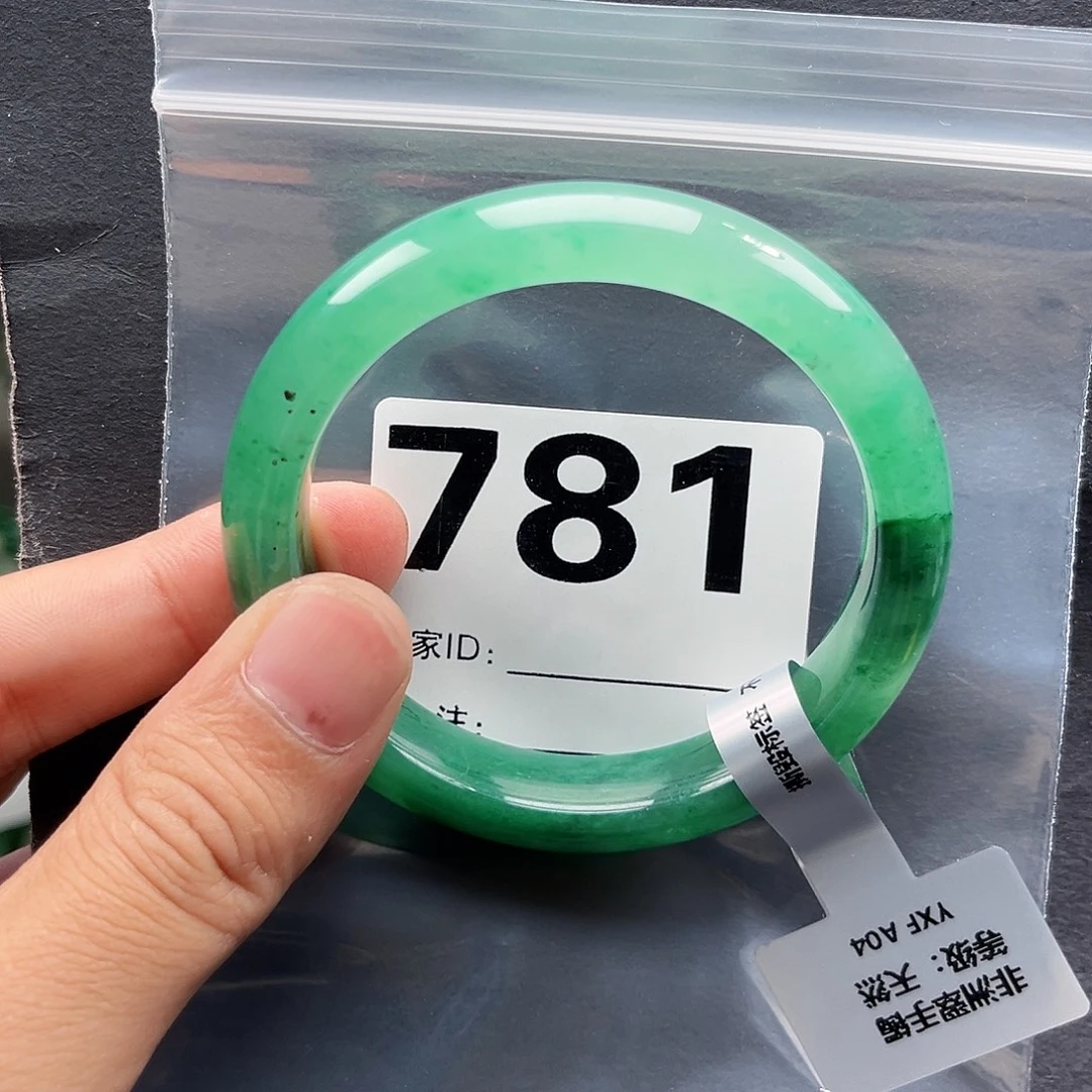 未镶嵌手镯石英质玉（非洲翠）781圈口57
