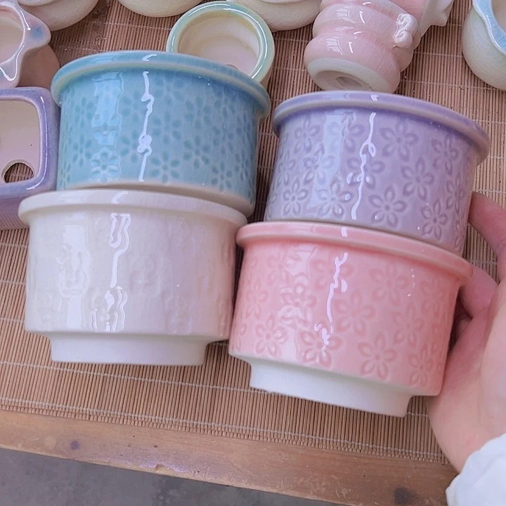 红陶陶瓷花盆当场满12包邮