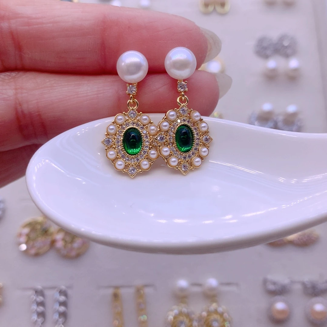 耳饰淡水珍珠合金