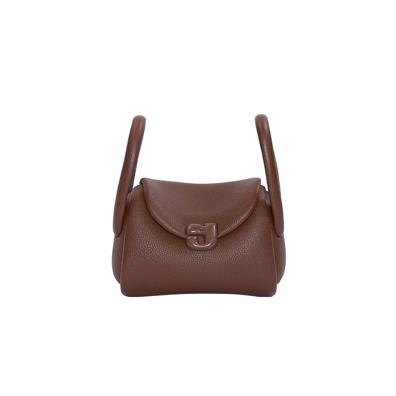 Kunogigi/古良吉吉猪猪枕头小号斜挎包布朗棕秋日氛围琥珀风