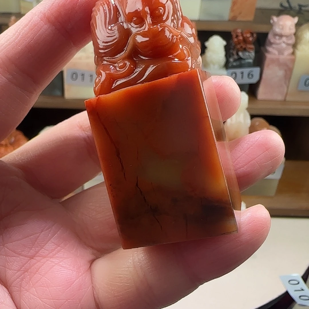 寿山石印石039老挝保利石印章