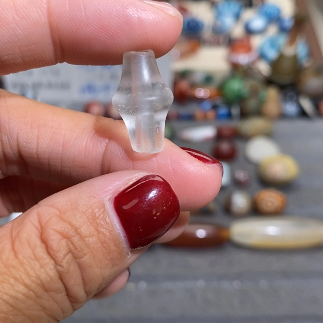 豆***三玛瑙/玉髓合金手链微瑕