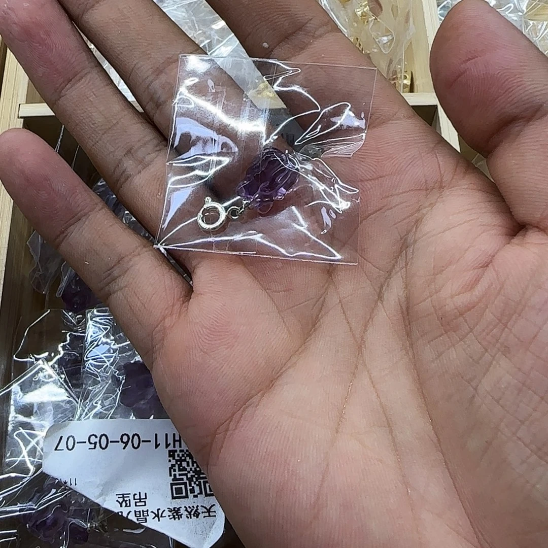 水晶未镶嵌手链凤九吊坠