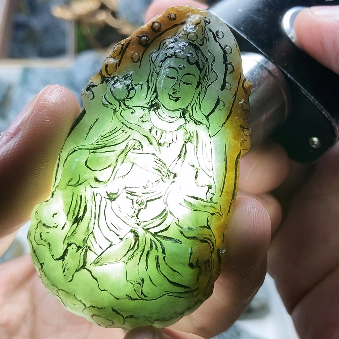 好***汉未镶嵌定制翡翠会健健康康