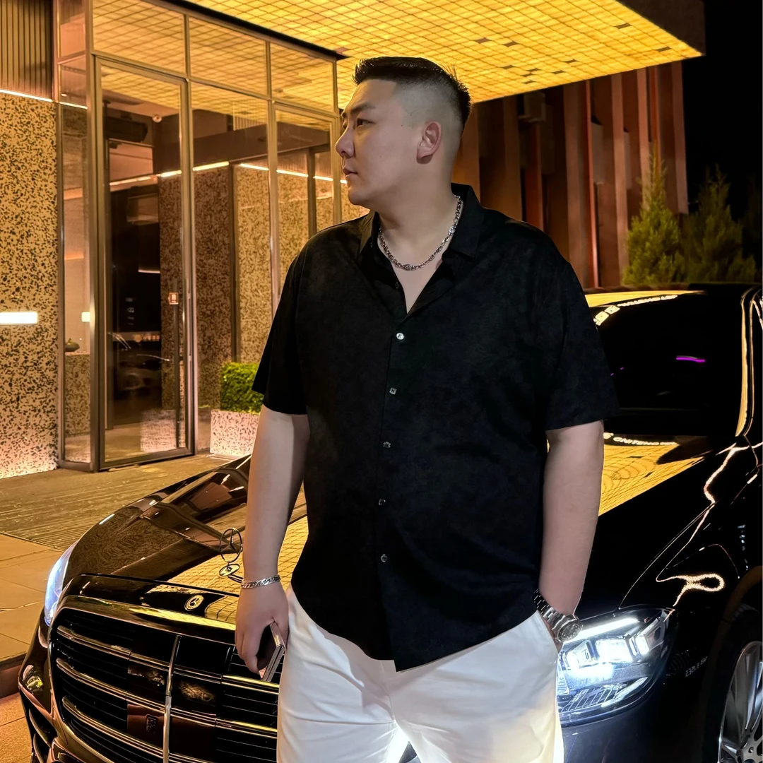 【建平轻熟潮流推荐】大码男士春夏新款潮流时尚设计商务短袖衬衫