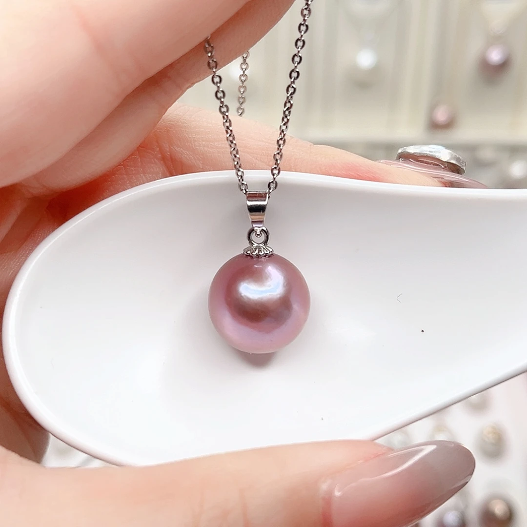 淡水珍珠吊坠(赠链)合金