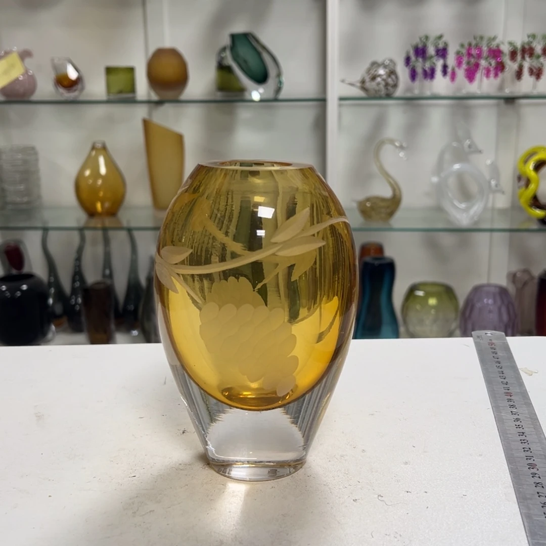 幻彩琉璃花瓶花器高度16