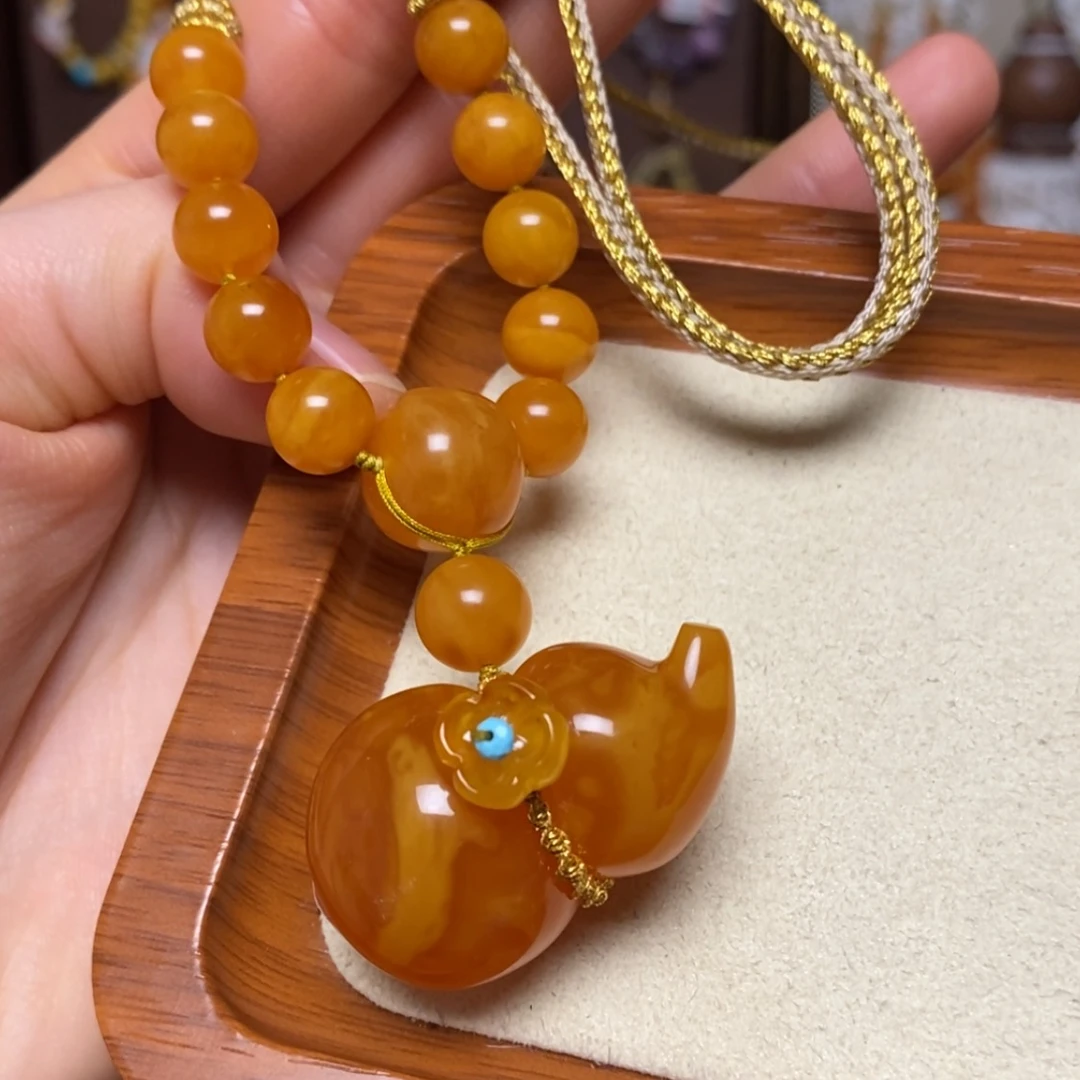 【闪购商品】蜜蜡颈饰未镶嵌项链