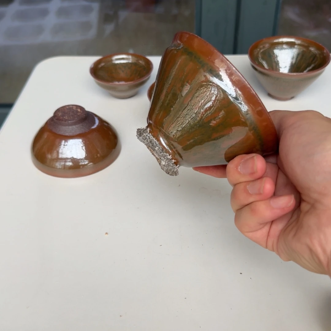 銘***石詹成勇纯种柴烧建盏