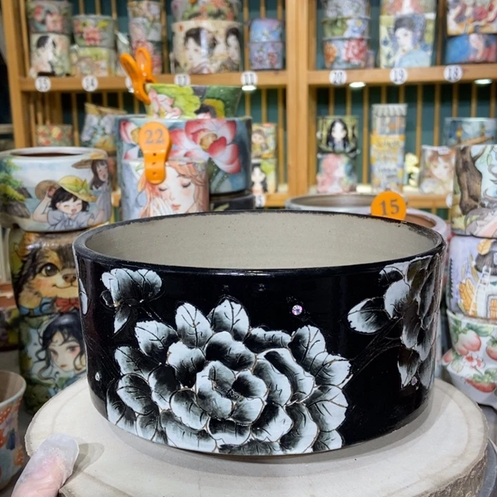 红陶景德镇艺术手绘作品