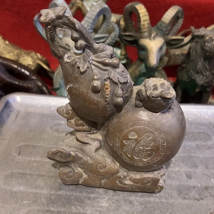 黄铜摆件，文房工艺品摆件