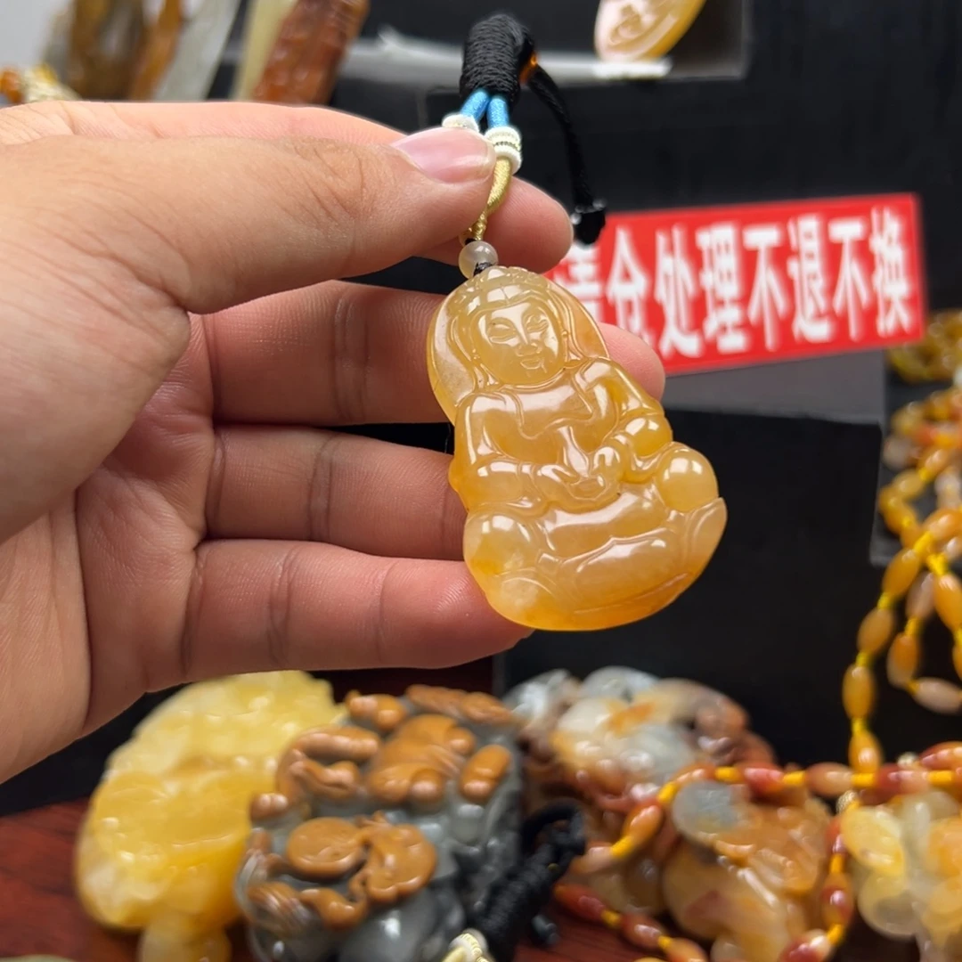 未镶嵌石英质玉（黄龙玉）黄龙玉