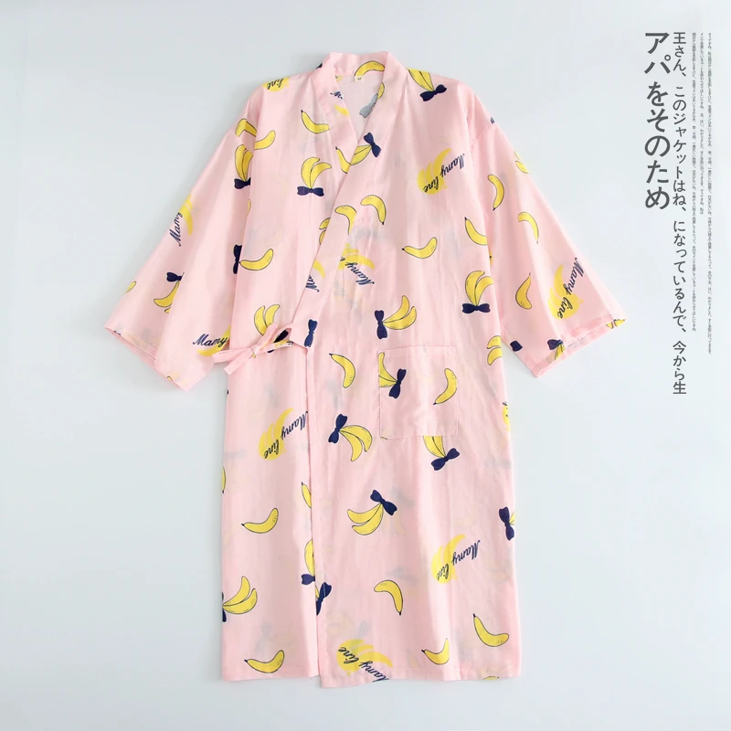 清仓 纯棉纱布睡裙女 女士春夏秋休闲家居睡袍