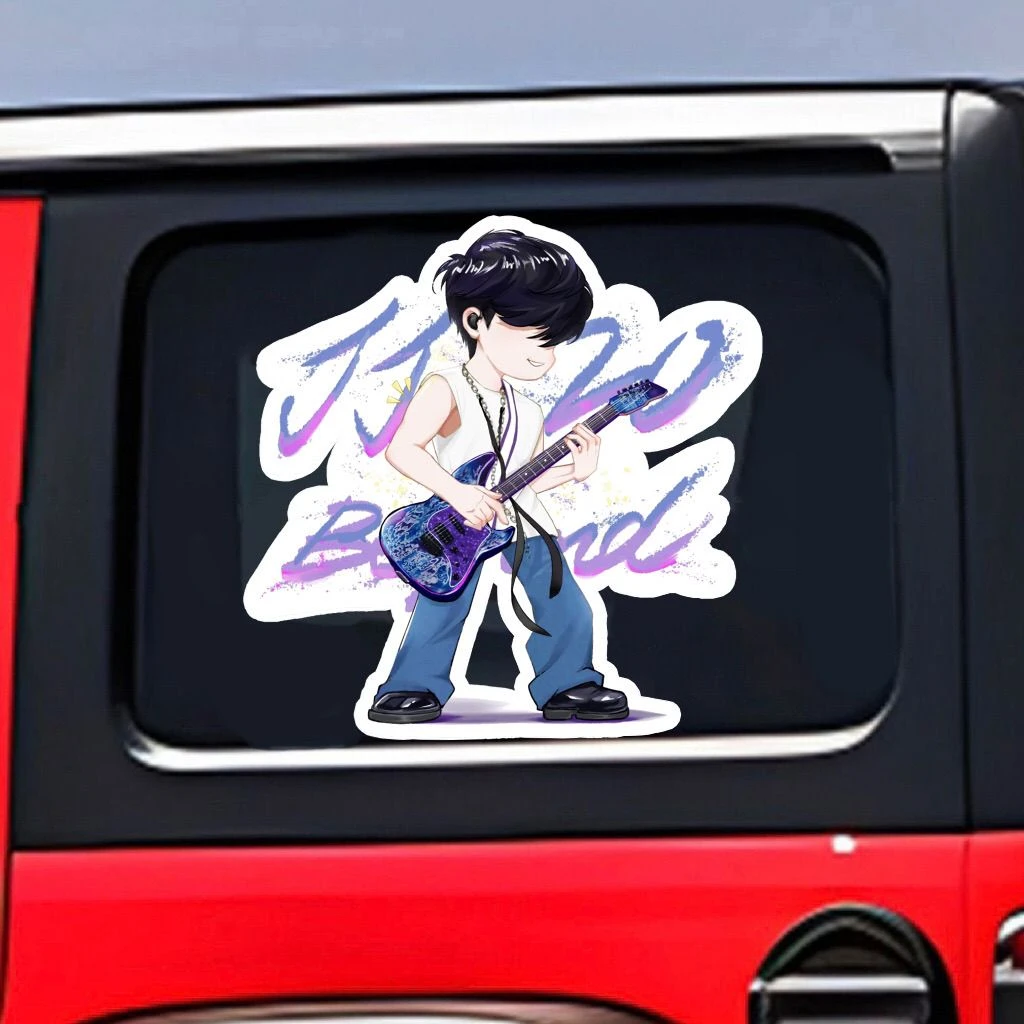 林俊杰JJ20演唱会汽车贴纸粉丝应援装饰油箱行李箱笔记本手绘定制