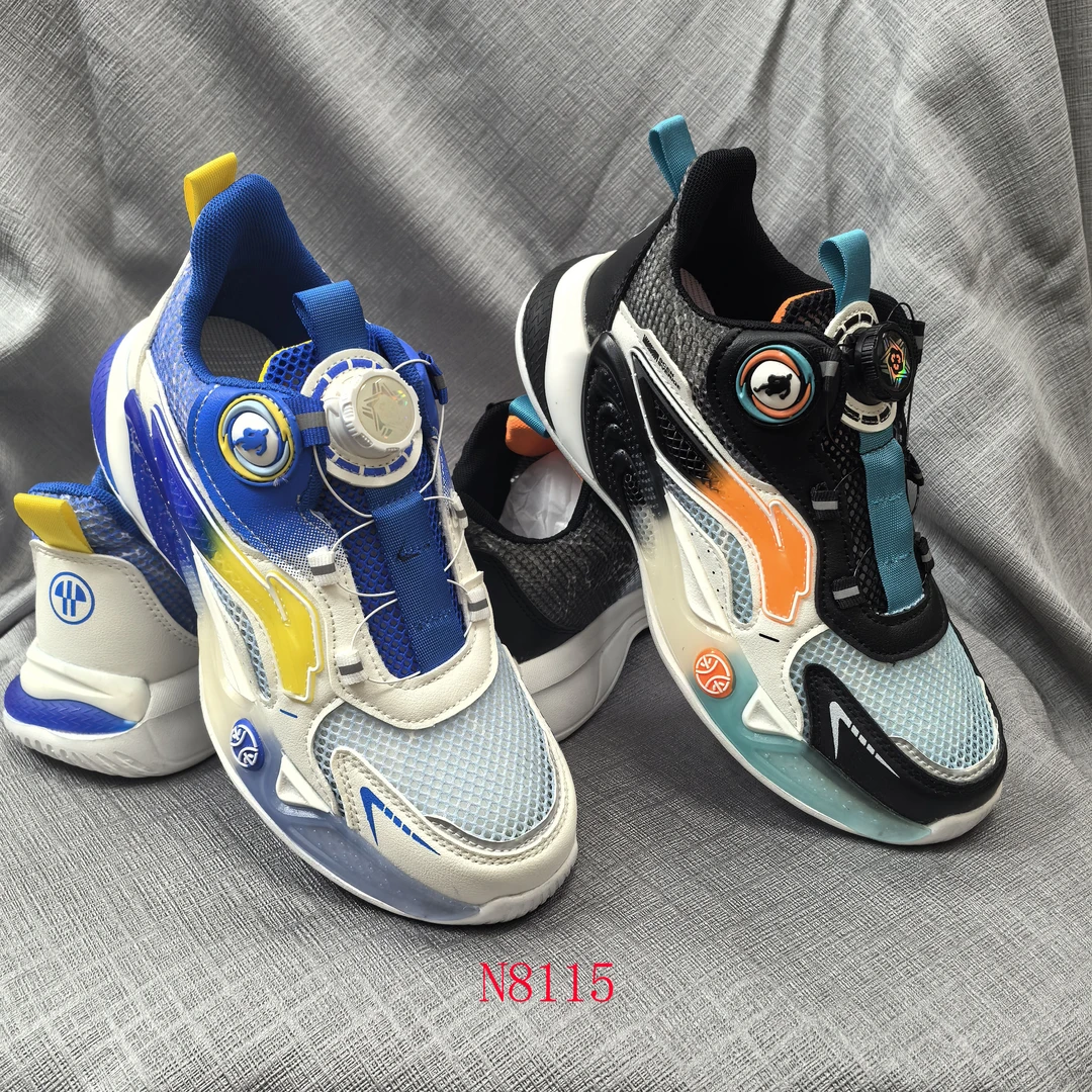 单网【断码清仓36码-41码段】男款夏季透气旋纽扣篮球鞋运动中大童