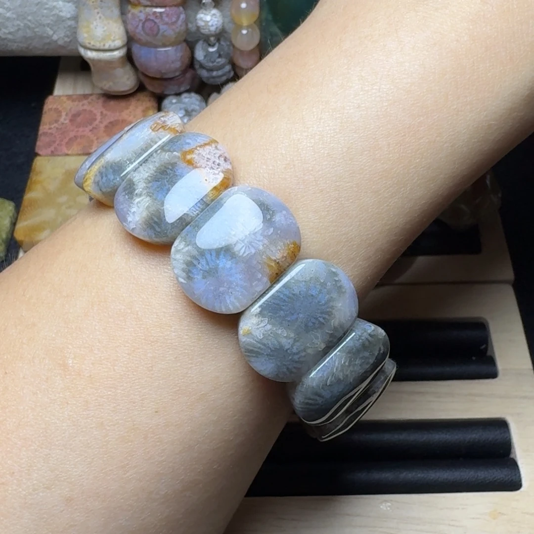 硅化玉未镶嵌超特别：带黑金沙的黑蓝紫，有骨骼