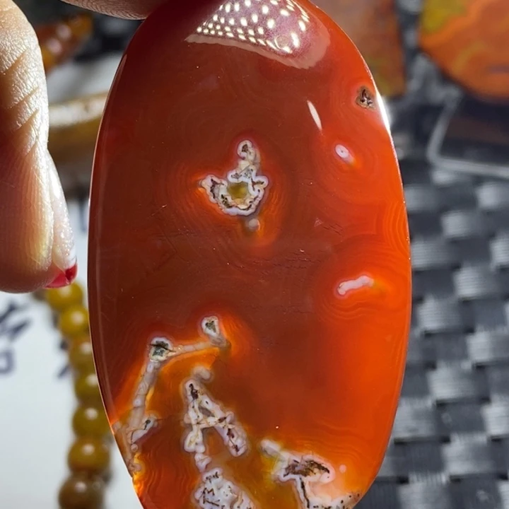 玛瑙/玉髓颈饰足银镀金镶嵌用****9