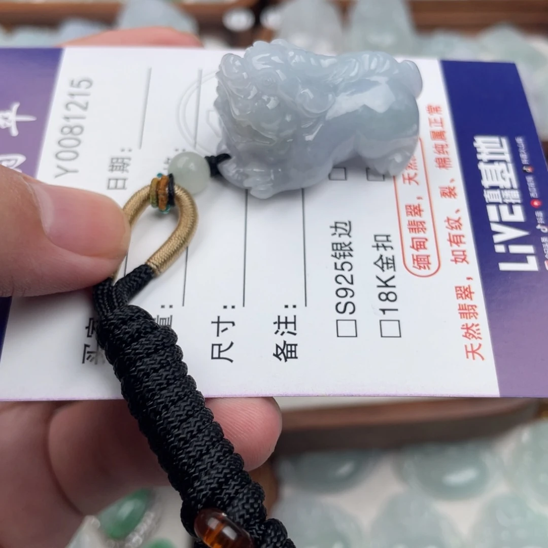 &***吖翡翠未镶嵌颈饰貔貅