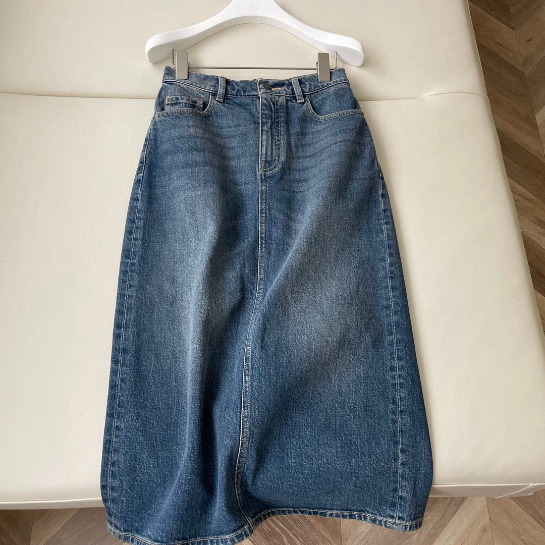 土耳其牛仔裙复古蓝半裙包千颂伊皮裙时尚高个子短裙牛仔包臀裙