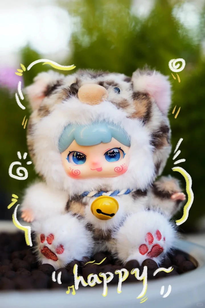 【正品代拆】小泡福好运铃玩偶娃娃娃三岁潮玩毛绒盲盒手办包挂系列