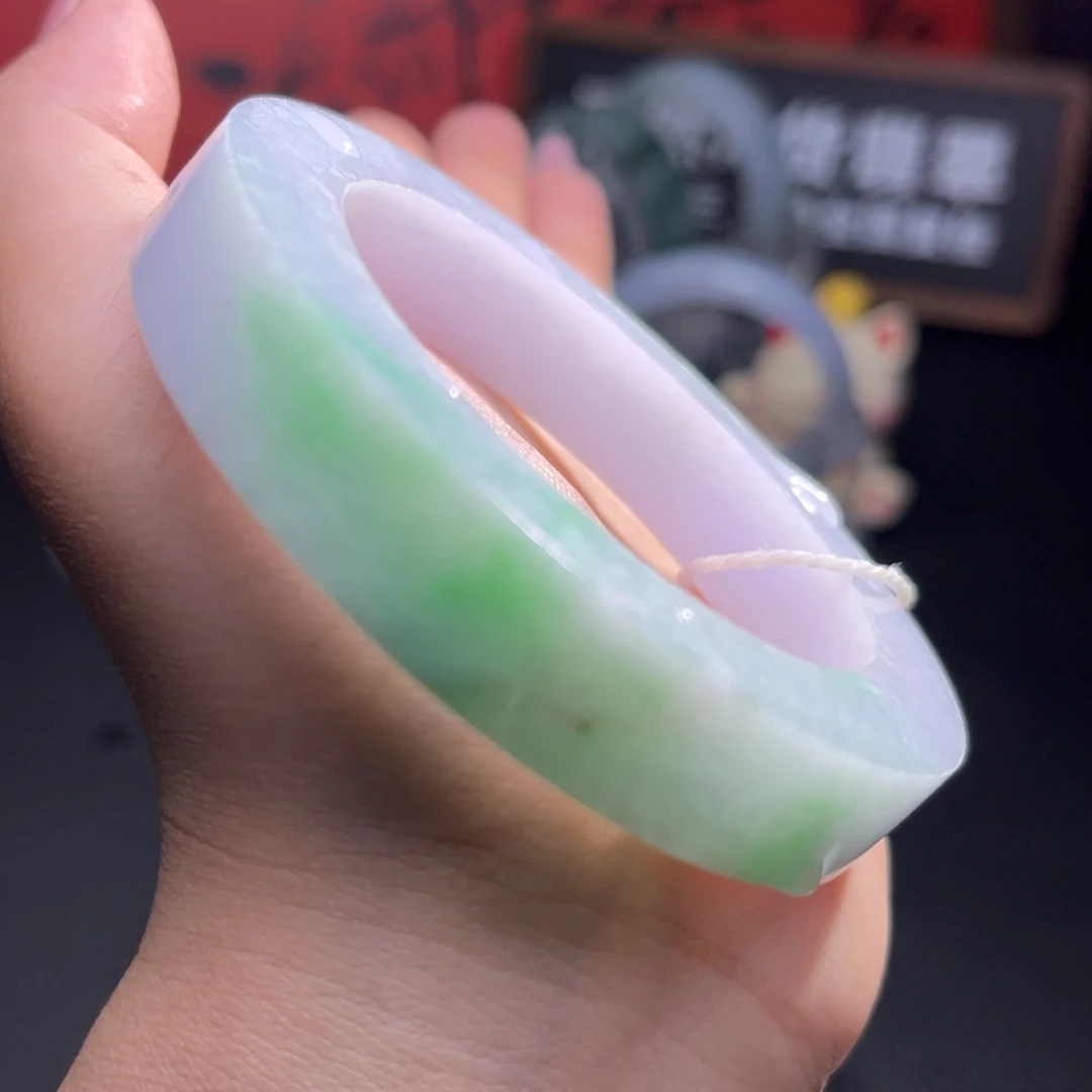 定制翡翠未镶嵌翡翠手镯定制孤品清仓特价53-58