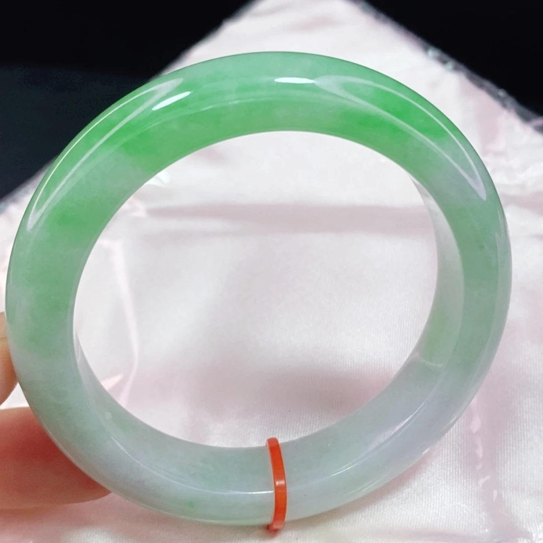 未镶嵌手镯翡翠54.8正圈