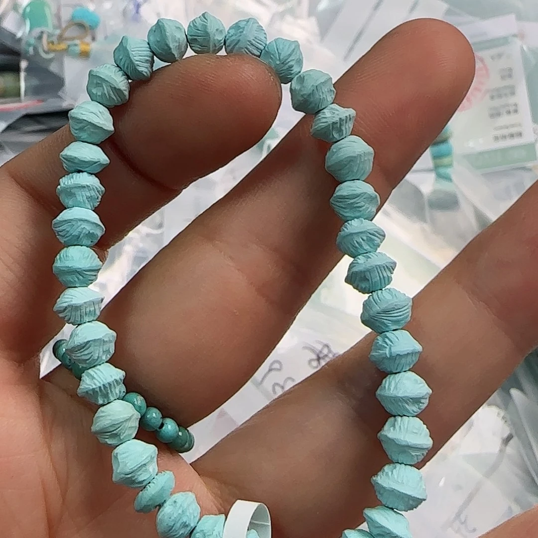 绿松石珠宝半成品未镶嵌