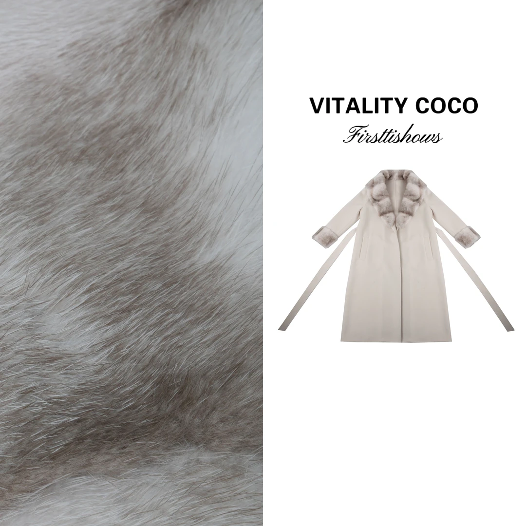 VITALITY COCO·LP哥本哈根系列新款女装 高定十字水貂外套-2877