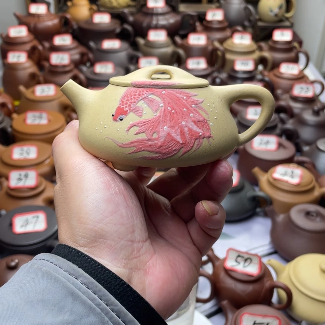 茶壶紫砂宜兴紫砂半手工