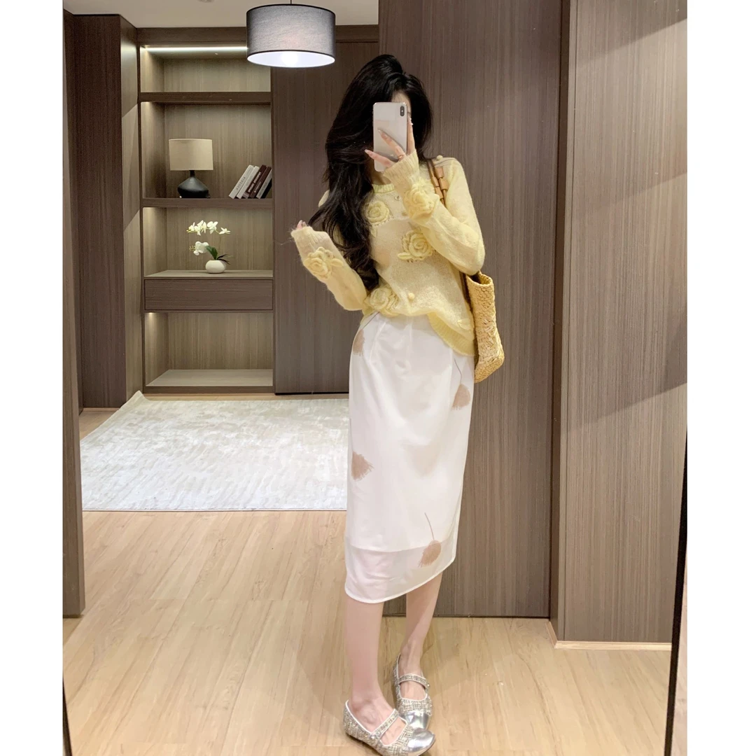 【现货】Leathercat白色半身裙2025新款女今年流行气质绝美包臀裙